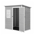 Giantz Garden Shed Outdoor Storage Box 1.87x1.28M Resin Tool Shed Backyard Grey
