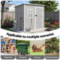 Giantz Garden Shed Outdoor Storage Box 1.87x1.28M Resin Tool Shed Backyard Grey