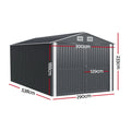 Giantz 3x5.38m Garden Shed Outdoor Storage Workshop Tool House