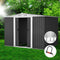 Giantz Garden Shed 2.58x2.07m Metal Base Double Door Storage