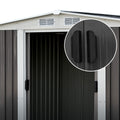 Giantz Garden Shed 2.58x2.07m Metal Base Double Door Storage