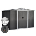 Giantz Garden Shed 2.58x2.07m Metal Base Double Door Storage