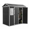 Giantz Garden Shed Resin Outdoor Storage Box 2.44x1.31M Tool Shed Backyard Black