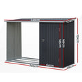 Giantz Garden Shed 2.49x1.04M Steel Tool Storage Workshop
