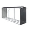 Giantz Firewood Storage Shed 334.5CM x 92CM Outdoor Log Rack Galvanised Steel Wood Holder