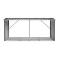Giantz Firewood Storage Shed 334.5CM x 92CM Outdoor Log Rack Galvanised Steel Wood Holder