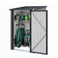 Giantz Garden Shed Outdoor Storage Metal Tool Shed Steel 99x104cm Brown