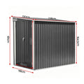 Giantz Garden Shed 118x238cm Lean To Bike Shelter Backyard Outdoor Storage