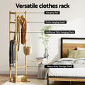 Artiss Shoe Rack Cabinet White Pine Bamboo Wood Storage Shelf
