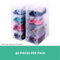 Artiss Shoe Box Storage 40x Clear Foldable Stackable Case