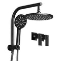 Cefito 9'' Rain Shower Head Set Handheld Twin Tap Black