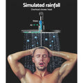 Cefito 9'' Rain Shower Head Set Handheld Twin Tap Black