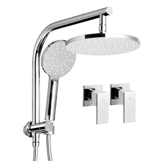 Cefito 9'' Rain Shower Head Set Handheld Chrome Twin Tap