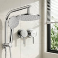 Cefito 9in Rain Shower Head Set Handheld Chrome Twin Tap High Pressure