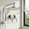 Cefito 9in Rain Shower Head Set Handheld Chrome Twin Tap High Pressure