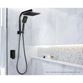 Cefito Black Brass Shower Mixer Tap Wall Mount Bath Basin Hot Cold