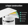 Cefito Shower Mixer Tap Chrome Brass Wall Bath Basin Hot Cold