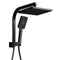 Cefito 8in Rain Shower Head Set Handheld Square High Pressure Black