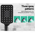 Cefito 8in Rain Shower Head Set Handheld Square High Pressure Black