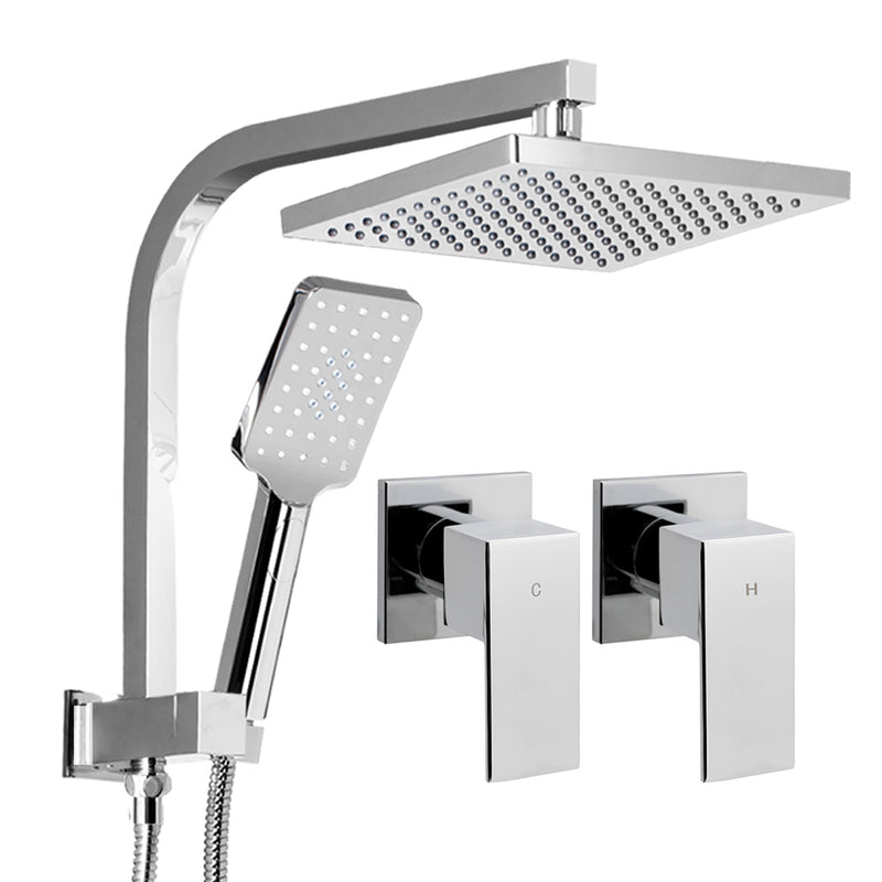 Cefito 8'' Rain Shower Head Set Handheld Chrome High Pressure