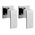 Cefito Wall Shower Mixer Tap Chrome Brass Bath Taps Hot Cold