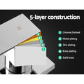 Cefito Wall Shower Mixer Tap Chrome Brass Bath Taps Hot Cold