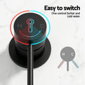 Cefito 9in Rain Shower Head Mixer Tap Chrome Wall Mounted