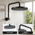 Cefito 9'' Rain Shower Head Wall Tap Twin Swivel Bathroom