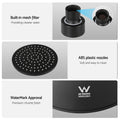 Cefito 9'' Rain Shower Head Wall Tap Twin Swivel Bathroom