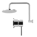 Cefito 9in Rain Shower Head Wall Mixer Tap Silver