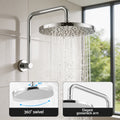 Cefito 9in Rain Shower Head Wall Mixer Tap Silver