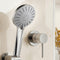 Cefito 4.5 Handheld Shower Head Round Silver Wall Mixer