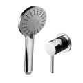 Cefito 4.5 Handheld Shower Head Round Silver Wall Mixer