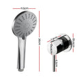 Cefito 4.5 Handheld Shower Head Round Silver Wall Mixer