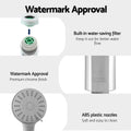 Cefito 4.5 Handheld Shower Head Round Silver Wall Mixer