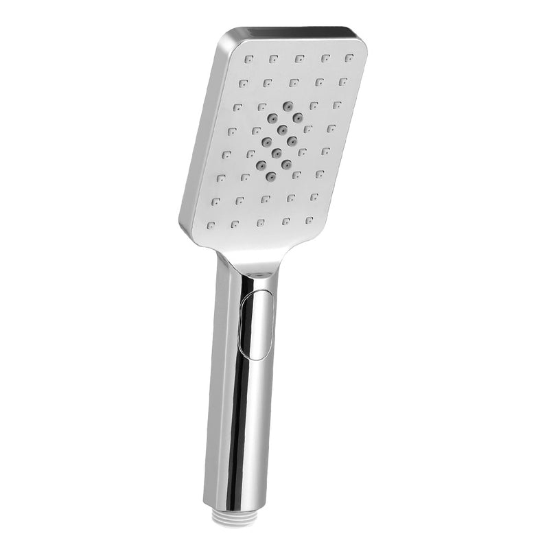 Handheld Shower Head 3 Spray Modes High Pressure Square Chrome