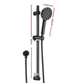 Handheld Shower Head 3 Modes High Pressure 4.7'' Black Wall Holder