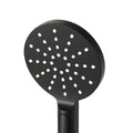 Handheld Shower Head 3 Modes High Pressure 4.7'' Black Wall Holder