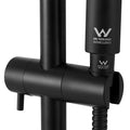 Handheld Shower Head 3 Modes High Pressure 4.7'' Black Wall Holder