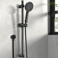 Handheld Shower Head 3 Modes High Pressure 4.7'' Black Wall Holder