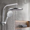 Cefito High-Pressure Shower Heads with Anti-burst 1.5m Hose & 304 S.S Rail, Ideal for Bathroom Upgrades and Pet Washing, 10 Inch Rain & 3-Function Combo