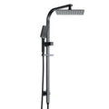 10'' Rain Shower Head Set Handheld Square Black High Pressure