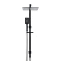 10'' Rain Shower Head Set Handheld Square Black High Pressure