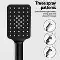 10'' Rain Shower Head Set Handheld Square Black High Pressure