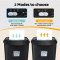 Devanti Electric Paper Shredder for Home Office 10 A4 Paper Sheet Cross-Cut Paper