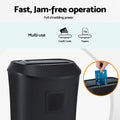 Devanti Electric Paper Shredder for Home Office 10 A4 Paper Sheet Cross-Cut Paper