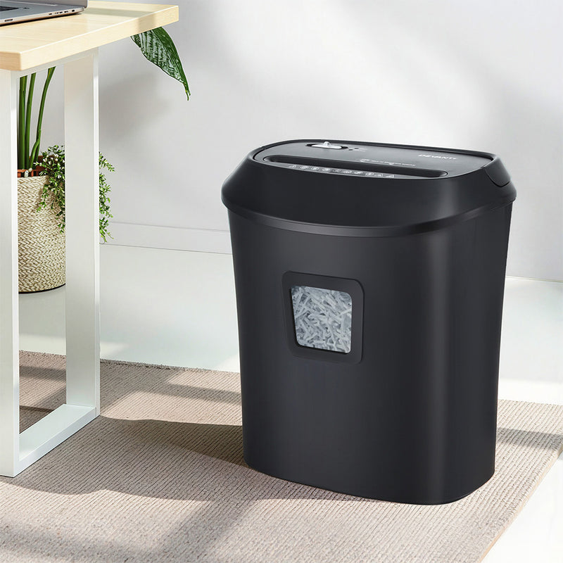 Devanti Electric Paper Shredder 10 Sheet A4 Cross-Cut Home Office