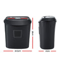 Devanti Electric Paper Shredder 10 Sheet A4 Cross-Cut Home Office