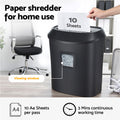 Devanti Electric Paper Shredder 10 Sheet A4 Cross-Cut Home Office