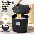 Devanti Electric Paper Shredder 10 Sheet A4 Cross-Cut Home Office
